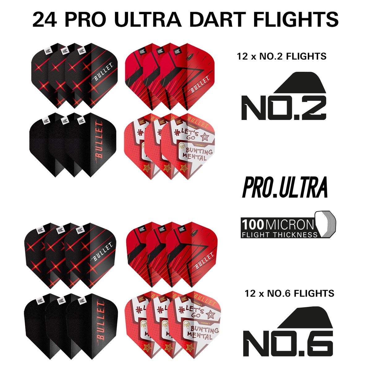 Target Darts Stephen Bunting 100 Piece Brass Dart Set