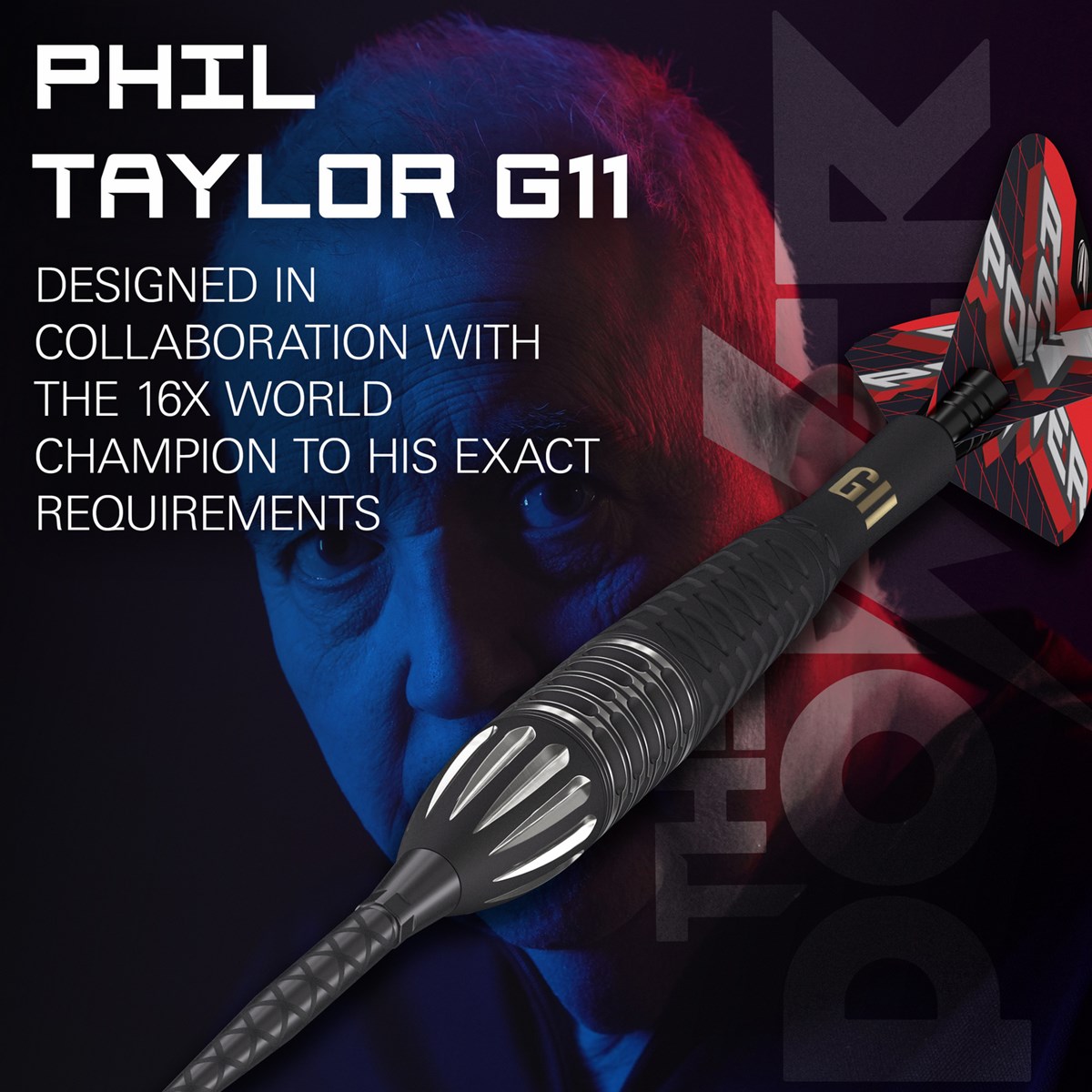 Target Darts Phil Taylor Raw Power G11 95% Tungsten SP Steel Tip  22 grams