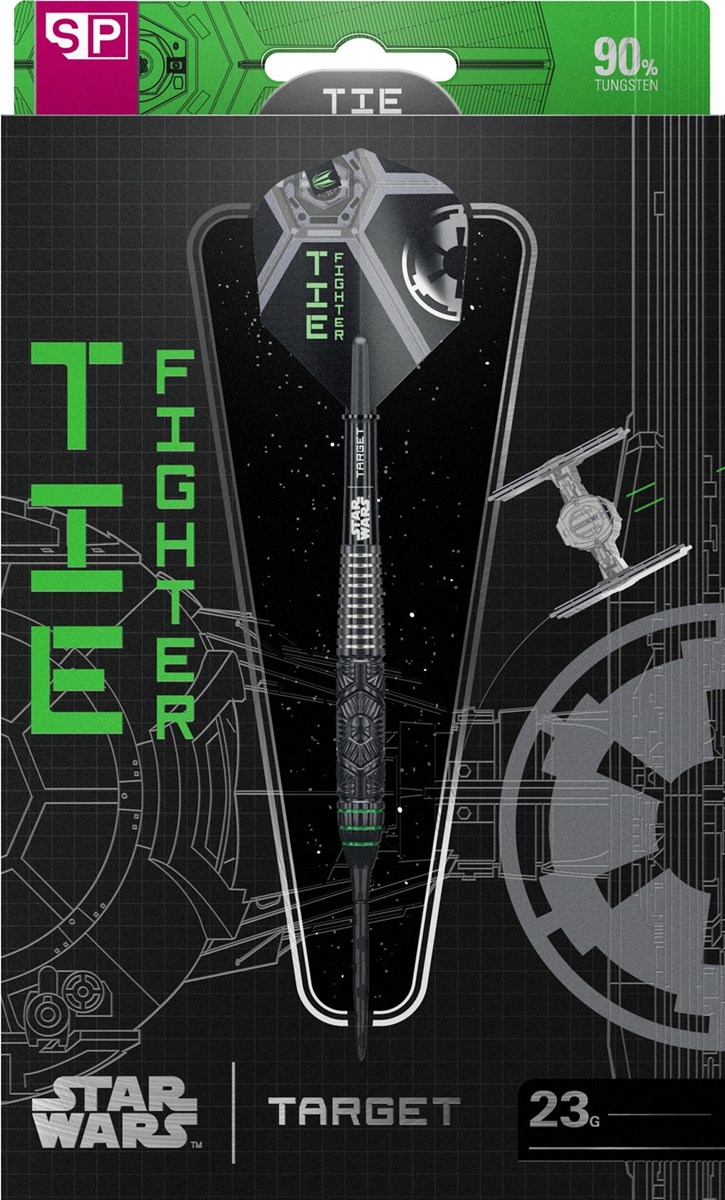 Target Darts Star Wars Tie Fighter 90% Tungsten SP Steel Tip Darts 23 grams