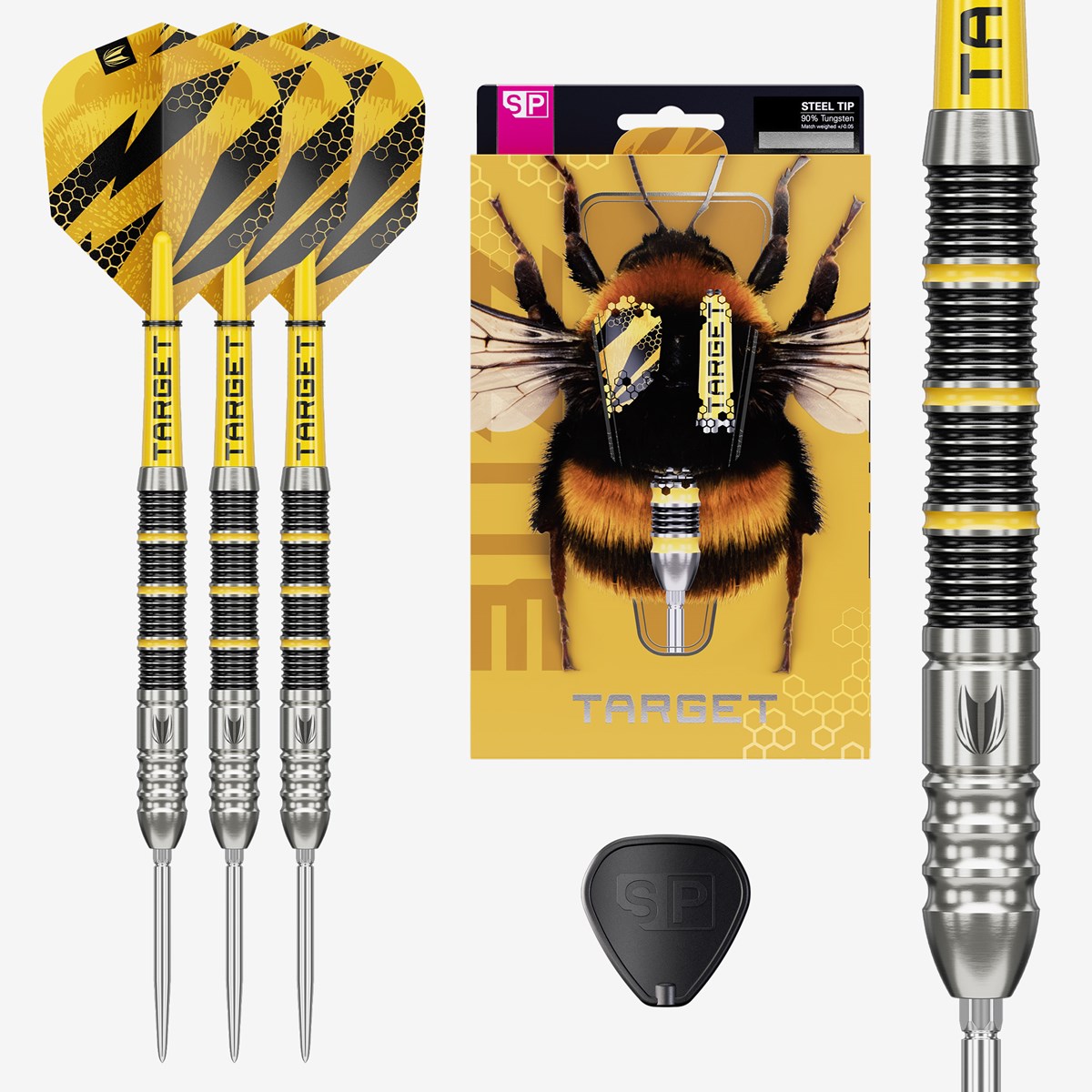 Target Buzz SP02 90% Swiss Point Steel Tip Darts 24 grams