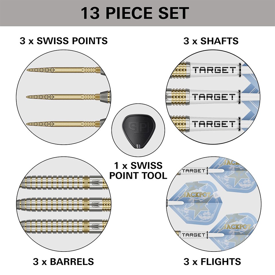 Target Darts Adrian Lewis Showdown 95% Tungsten SP Steel Tip Darts 23 grams