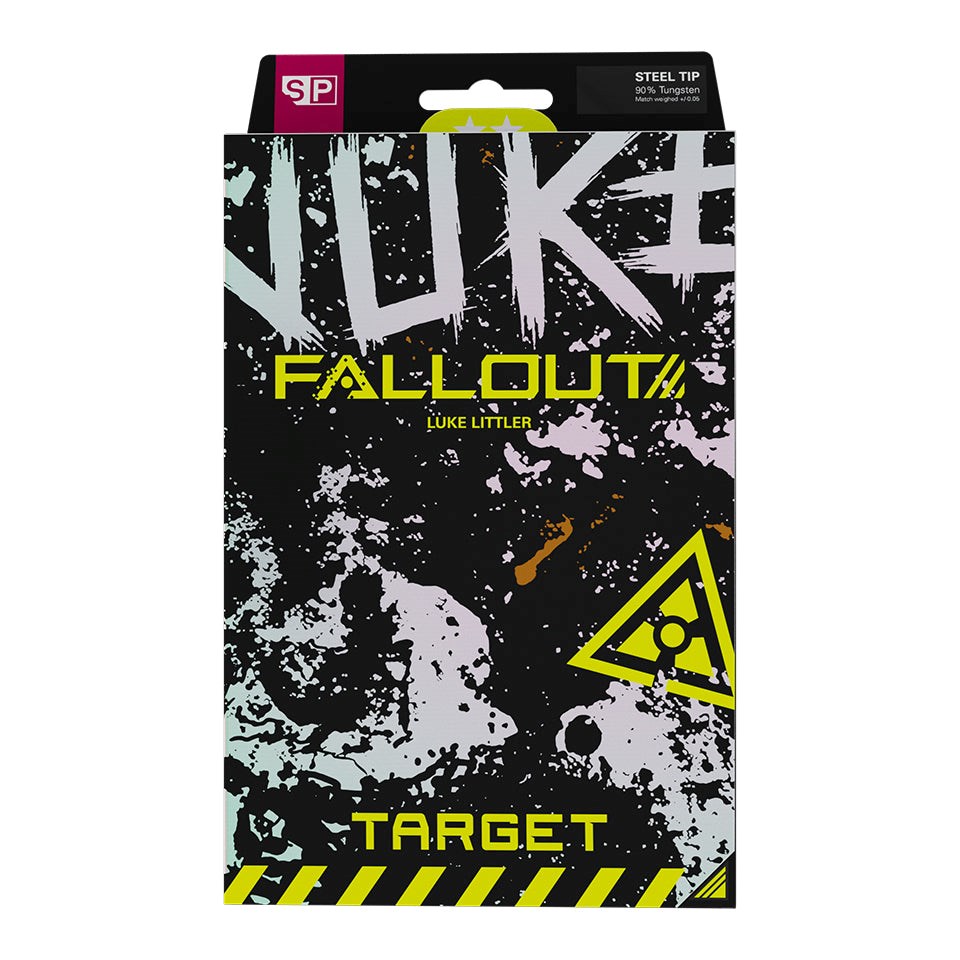 Target Darts Luke Littler Nuke Fallout 90% Tungsten SP Steel Tip Darts 23 grams