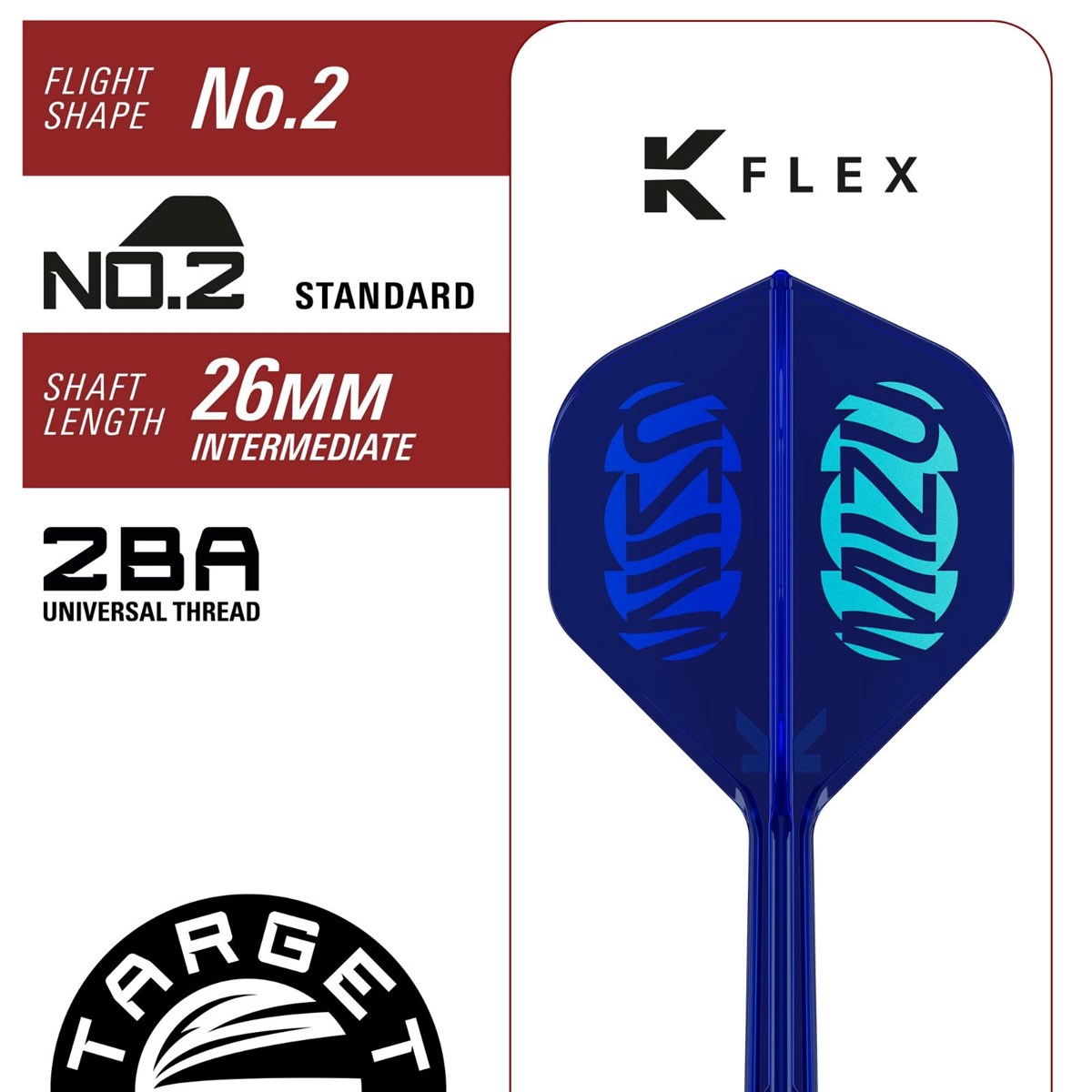 Target Mizu 02 90% SP Steel Tip Darts 23 grams