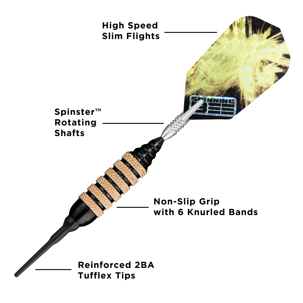 GLD Viper Spinning Bee - Black 16 grams