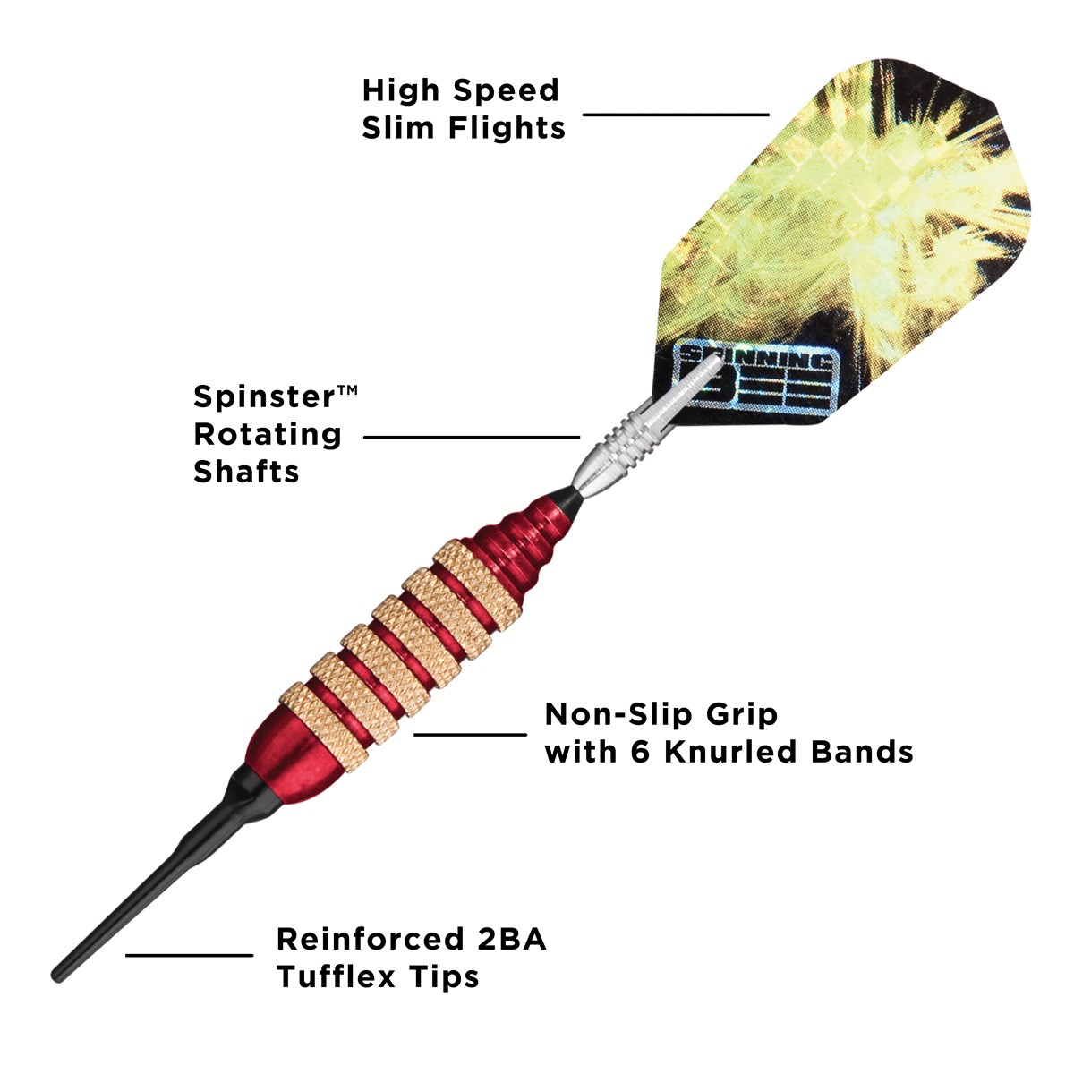 GLD Viper Spinning Bee - Red 16 grams