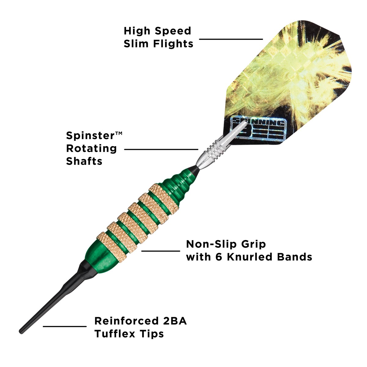 GLD Viper Spinning Bee - Green 16 grams