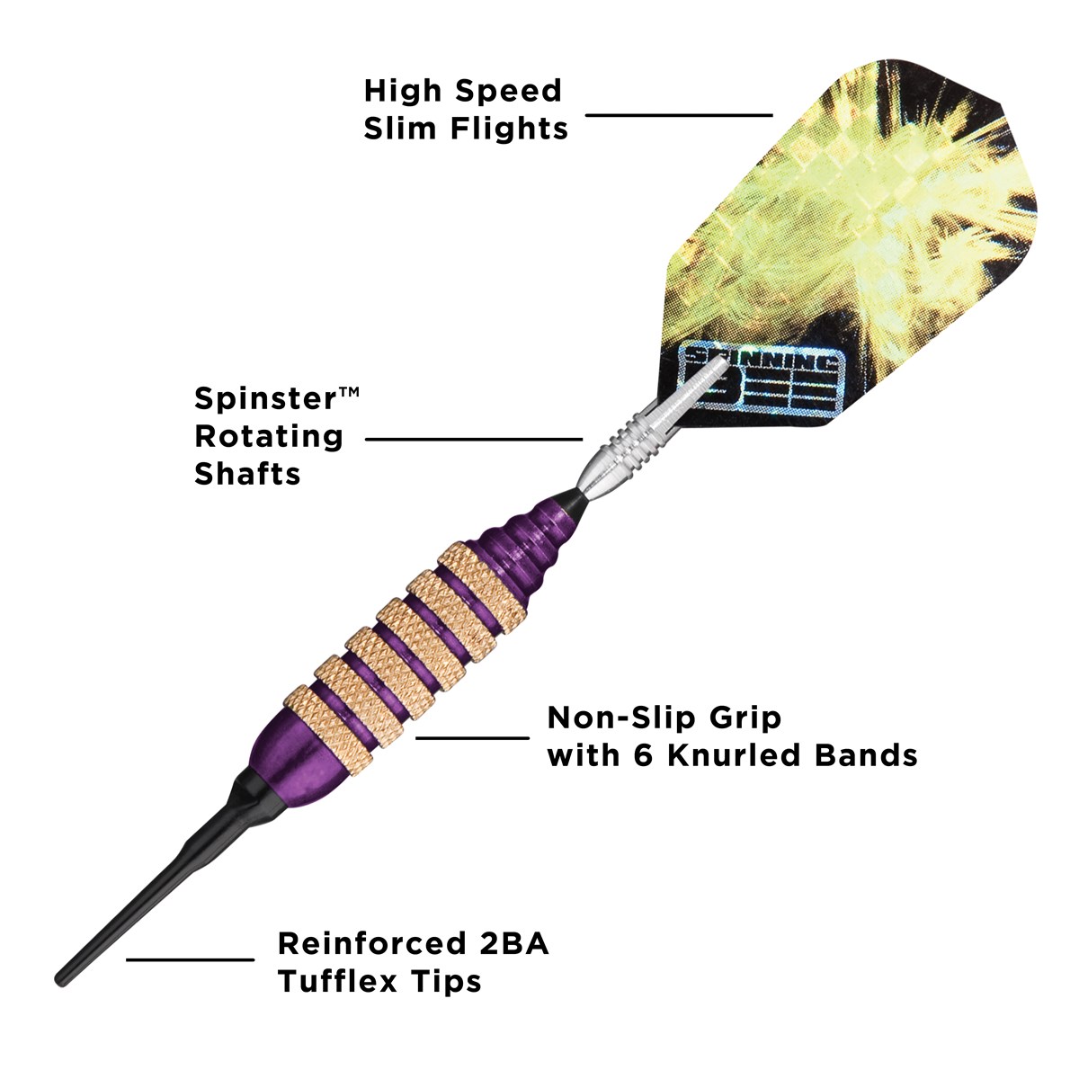 GLD Viper Spinning Bee - Purple 16 grams