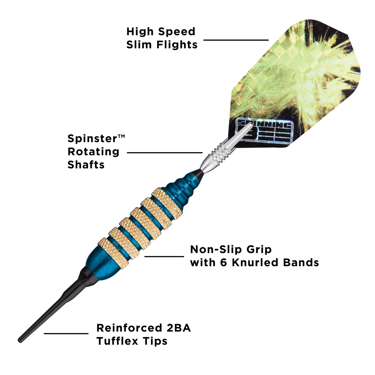 GLD Viper Spinning Bee - Blue 16 grams
