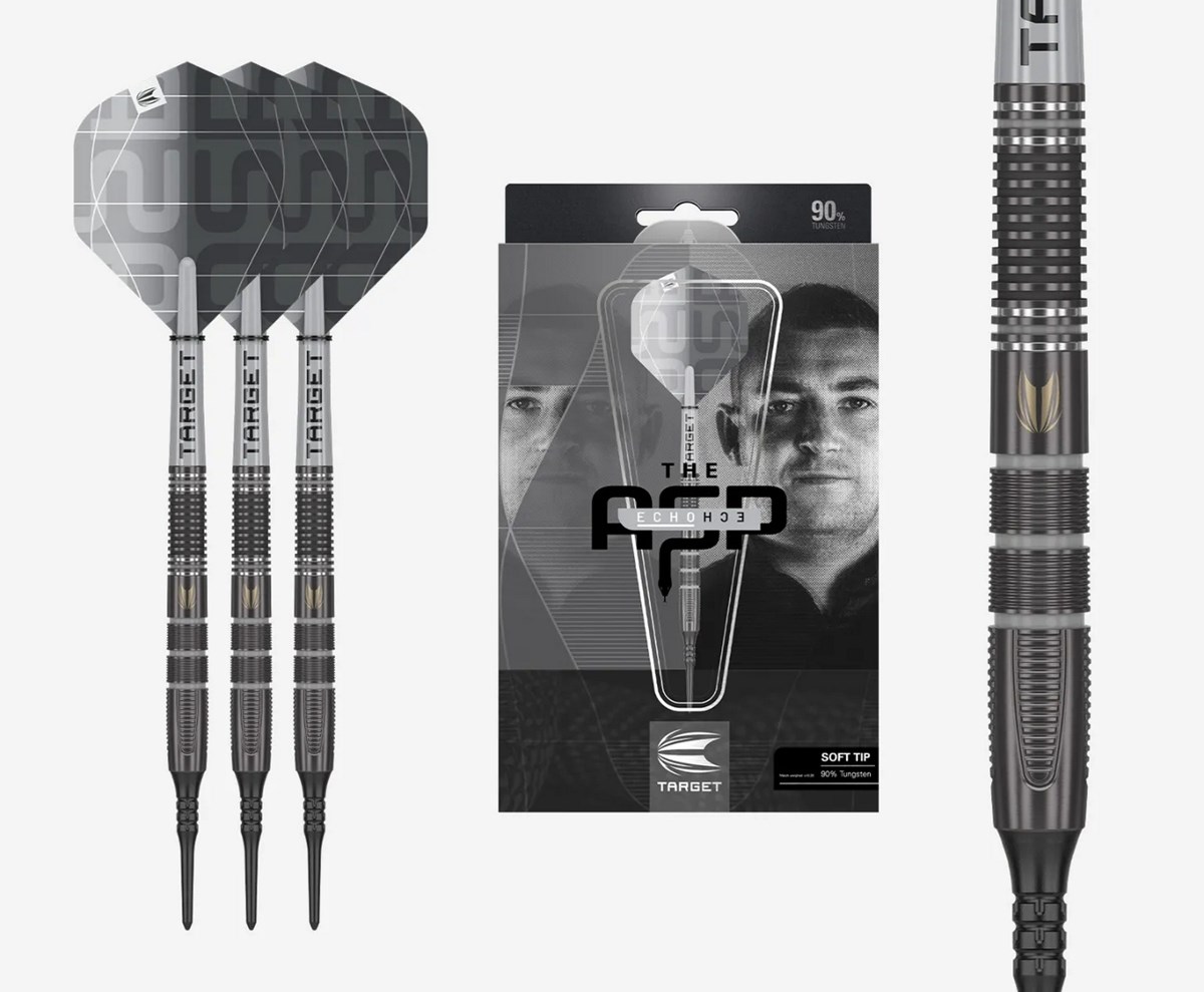 Target Darts Aspinall X Echo 90% Tungsten  Soft Tip Darts  18grams