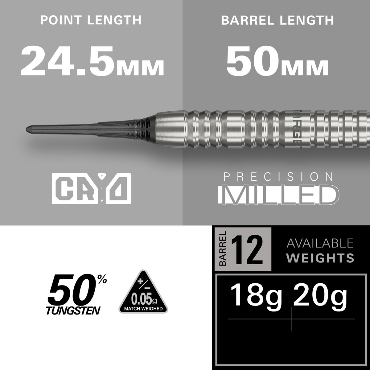 Target Group Ø 12 50% Soft Tip Darts 20 grams