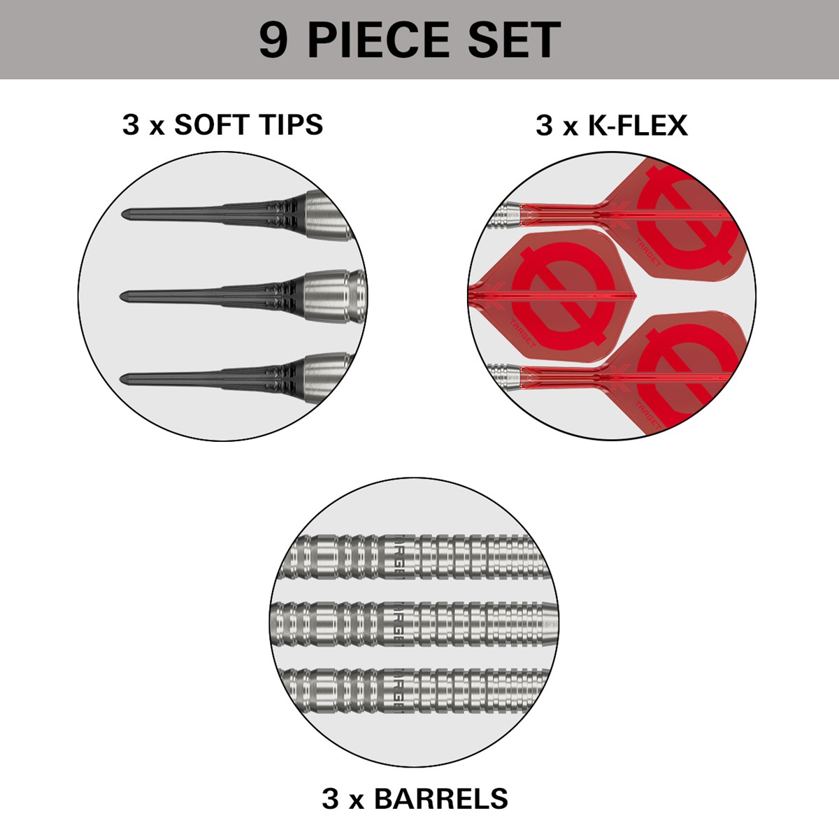 Target Group Ø 12 50% Soft Tip Darts 20 grams