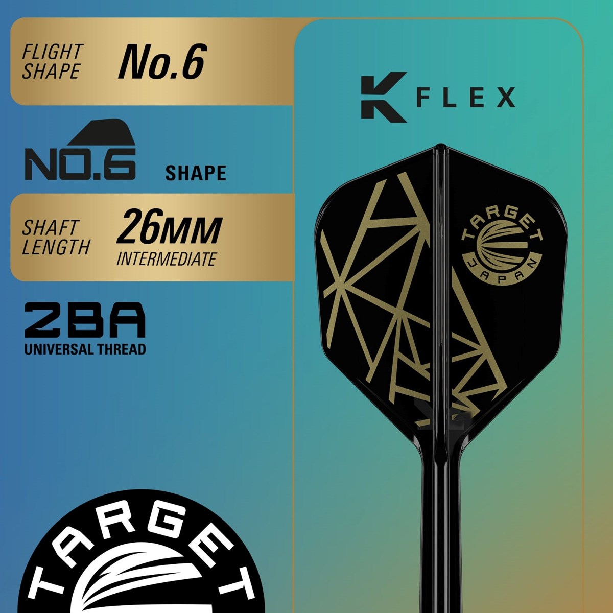 Target The Miracle Rising Sun Limited Edition Champions Set 95% Soft Tip Darts 21.5 grams