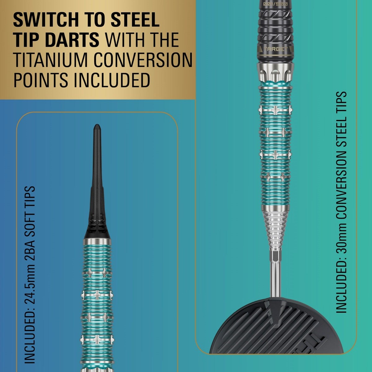 Target The Miracle Rising Sun Limited Edition Champions Set 95% Soft Tip Darts 21.5 grams
