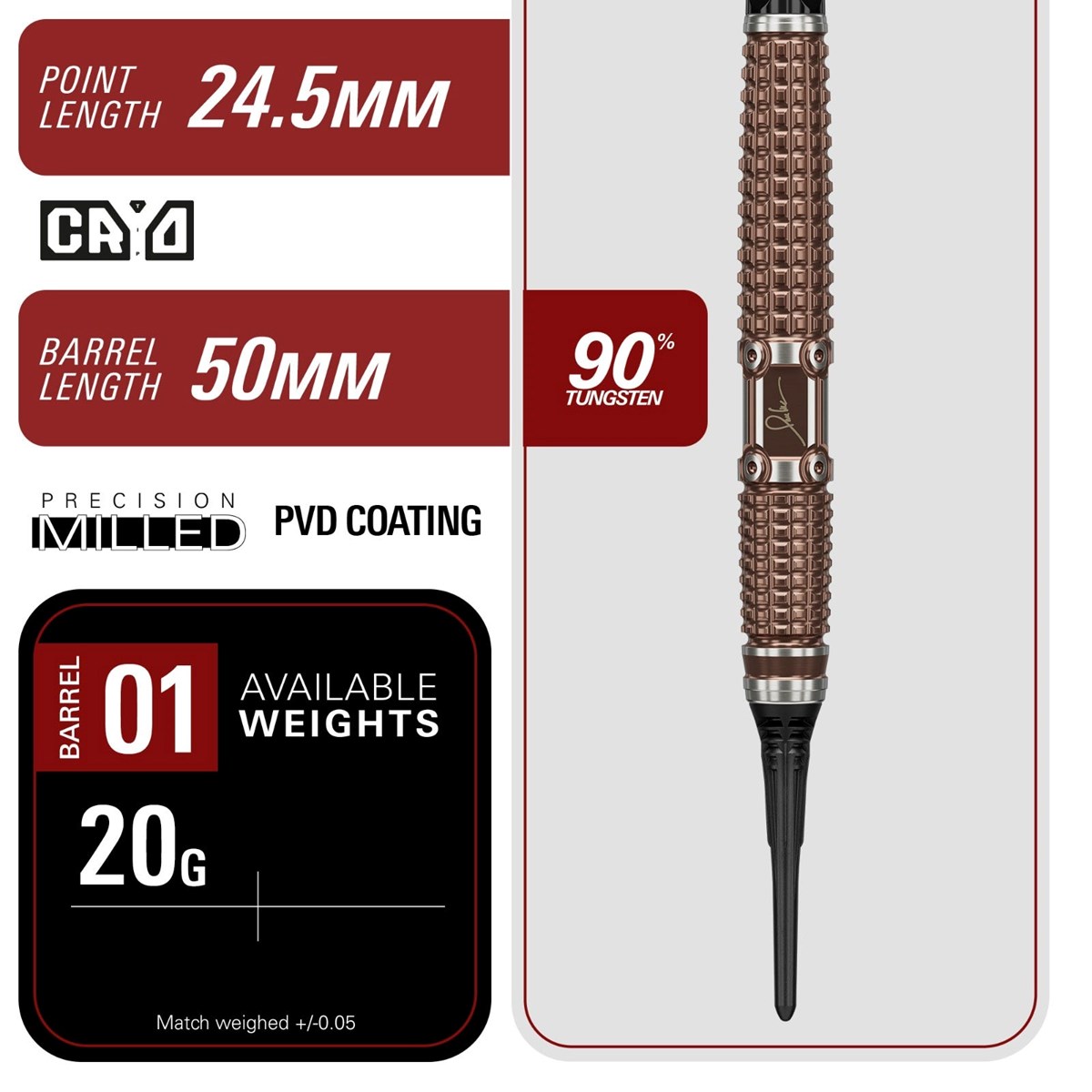 Target Paul Lim The Legend G10 90% Soft Tip Darts 20 grams