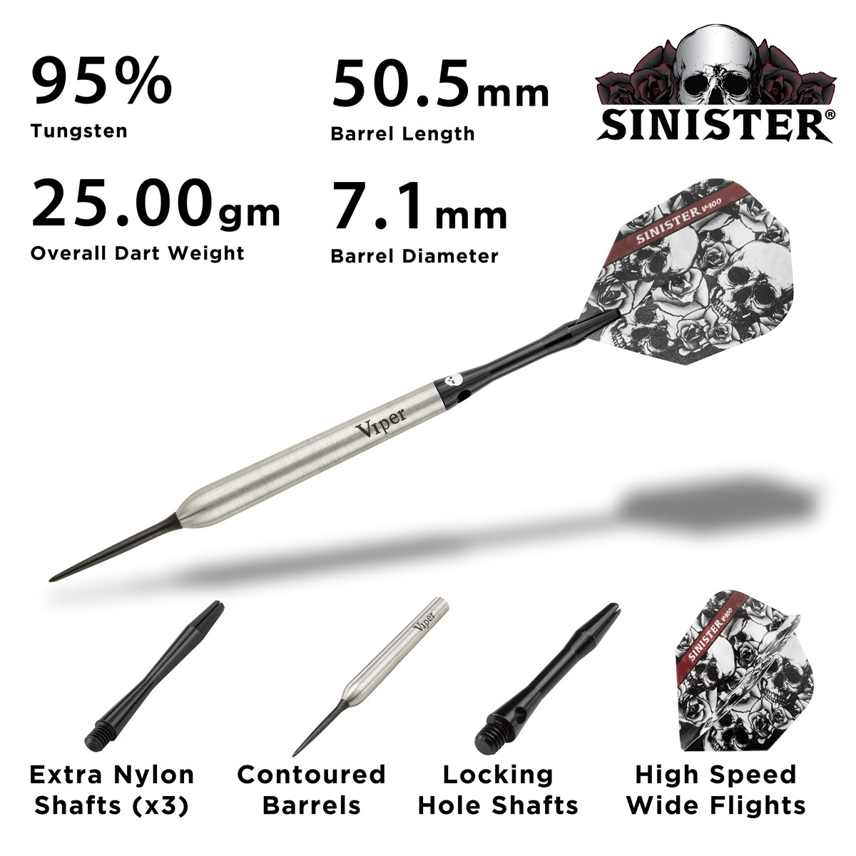 GLD Viper Sinister 95% Tungsten 25 grams