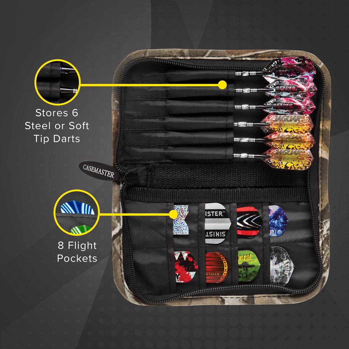 GLD Casemaster Deluxe Dart Case - Camo