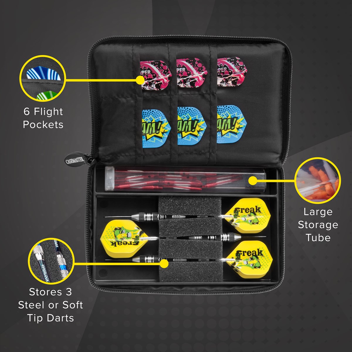 GLD Casemaster Select Dart Case - Black