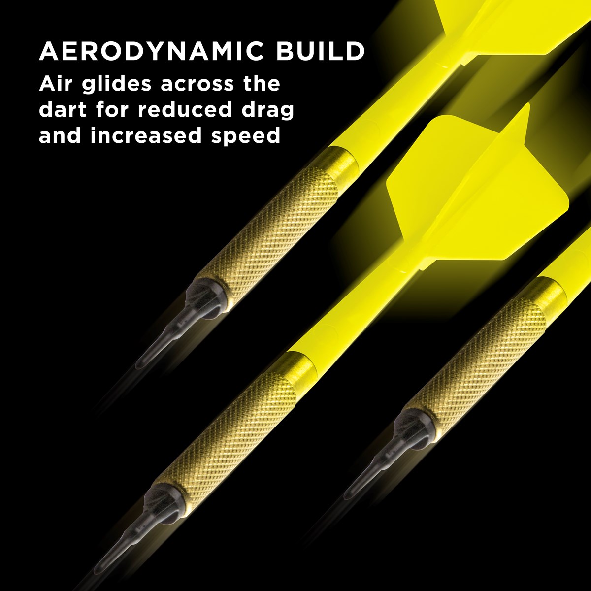 GLD Commercial Brass Soft Tip Darts Yellow 13 grams (45 darts per bag)