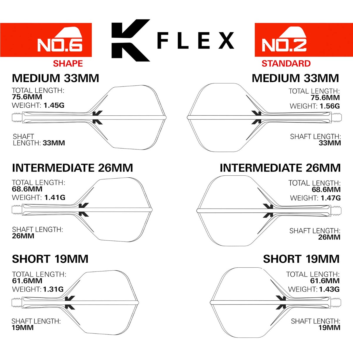 Target K-Flex System - No. 2 Flight / Intermediate Shaft (26mm) - Smash