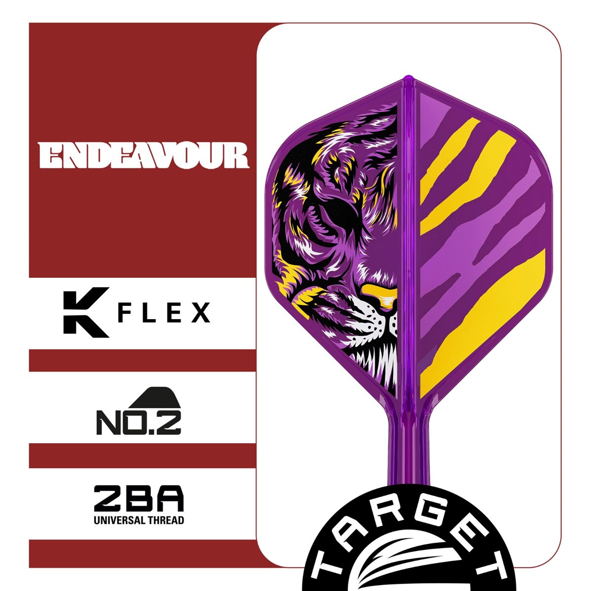 Target K-Flex System - No. 2 Flight / Medium Shaft (33mm) - Endeavour