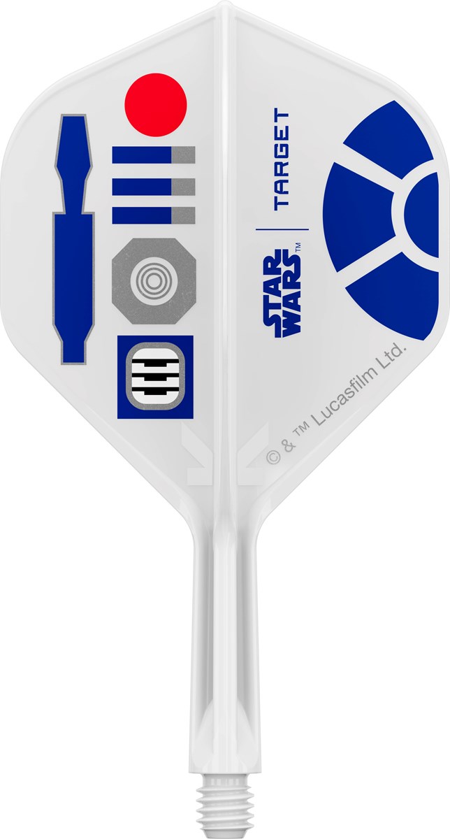 Target Darts Star Wars R2D2 K-Flex Flight System - No 2 Shape / Short Shaft (19mm)