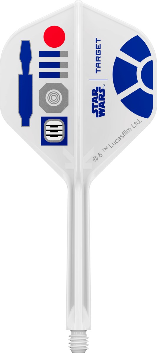Target Darts Star Wars R2D2 K-Flex Flight System - No 2 Shape / Medium Shaft (33mm)