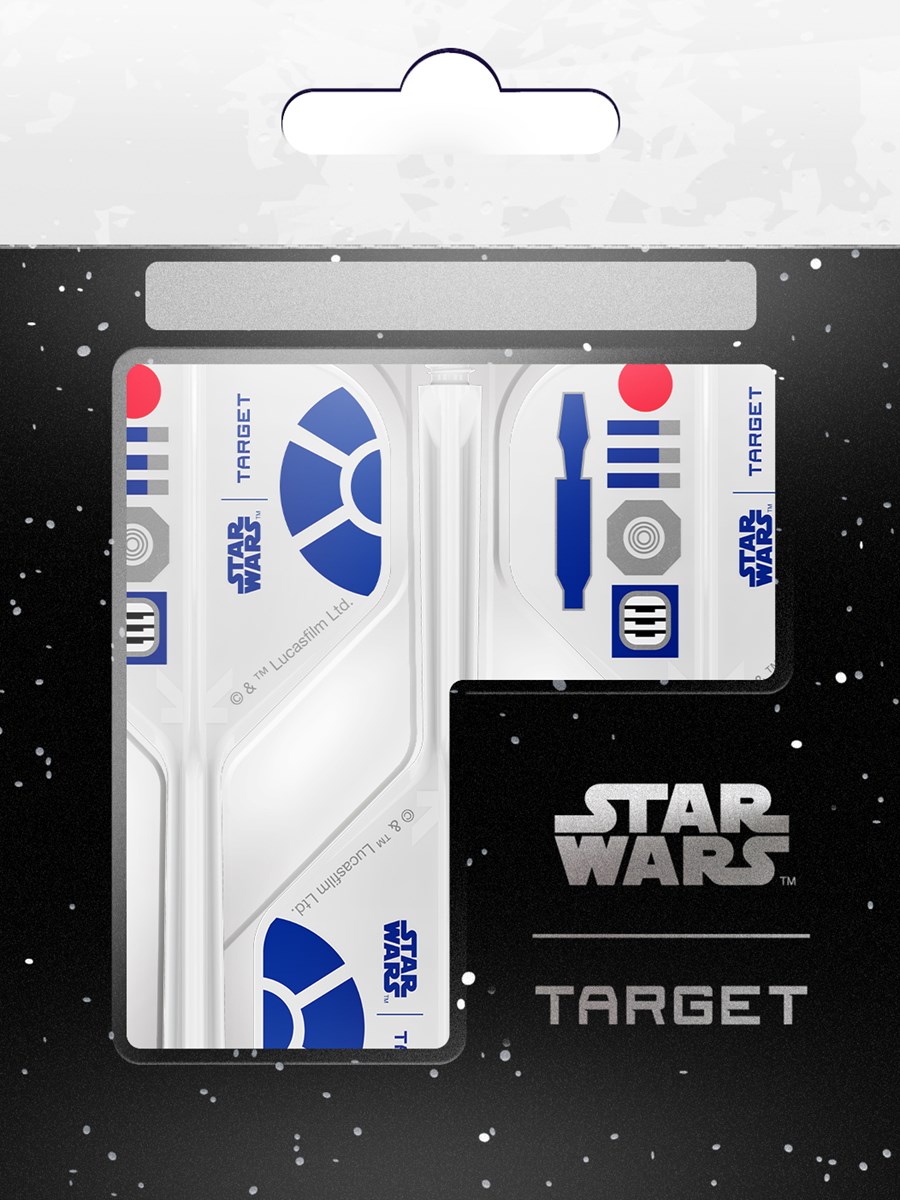 Target Darts Star Wars R2D2 K-Flex Flight System - No 2 Shape / Medium Shaft (33mm)
