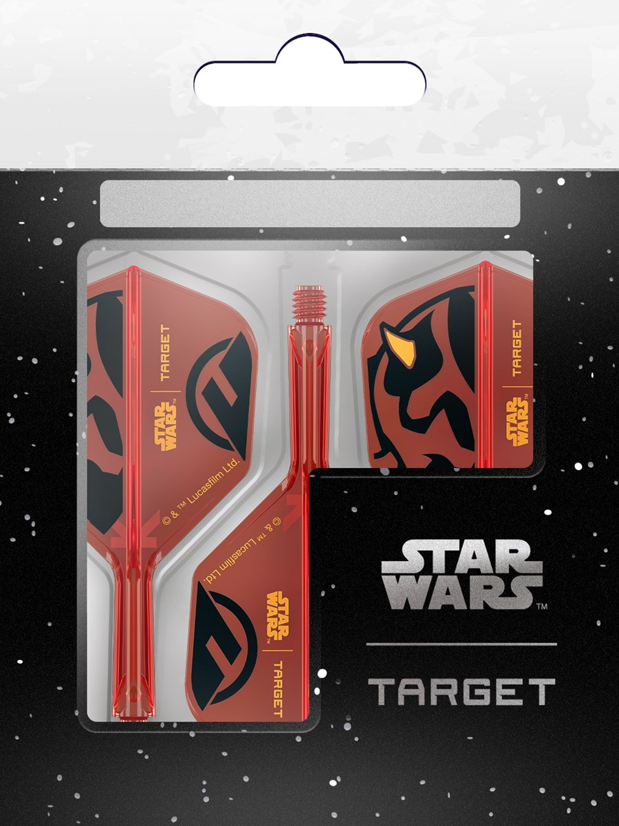 Target Darts Star Wars Darth Maul K-Flex Flight System - No 6 Shape / Short Shaft (19mm)