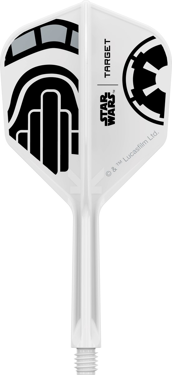 Target Darts Star Wars Storm Storm Trooper K-Flex Flight System - No 6 Shape / Intermediate Shaft (26mm)