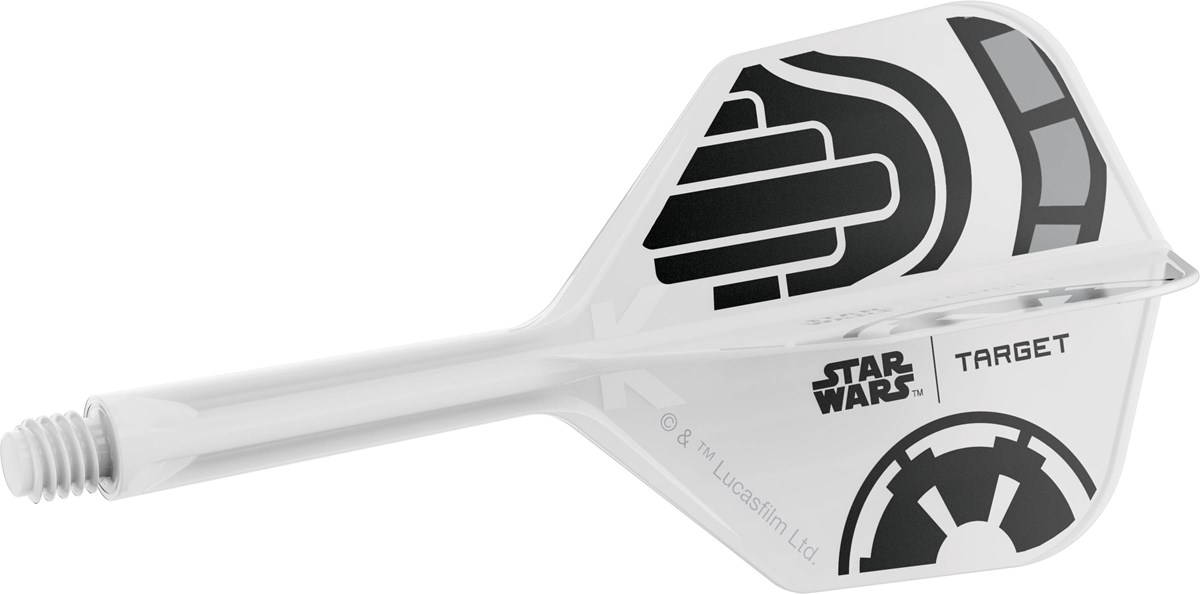 Target Darts Star Wars Storm Storm Trooper K-Flex Flight System - No 6 Shape / Intermediate Shaft (26mm)