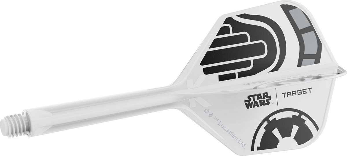 Target Darts Star Wars Storm Storm Trooper K-Flex Flight System - No 6 Shape / Medium Shaft (33mm)