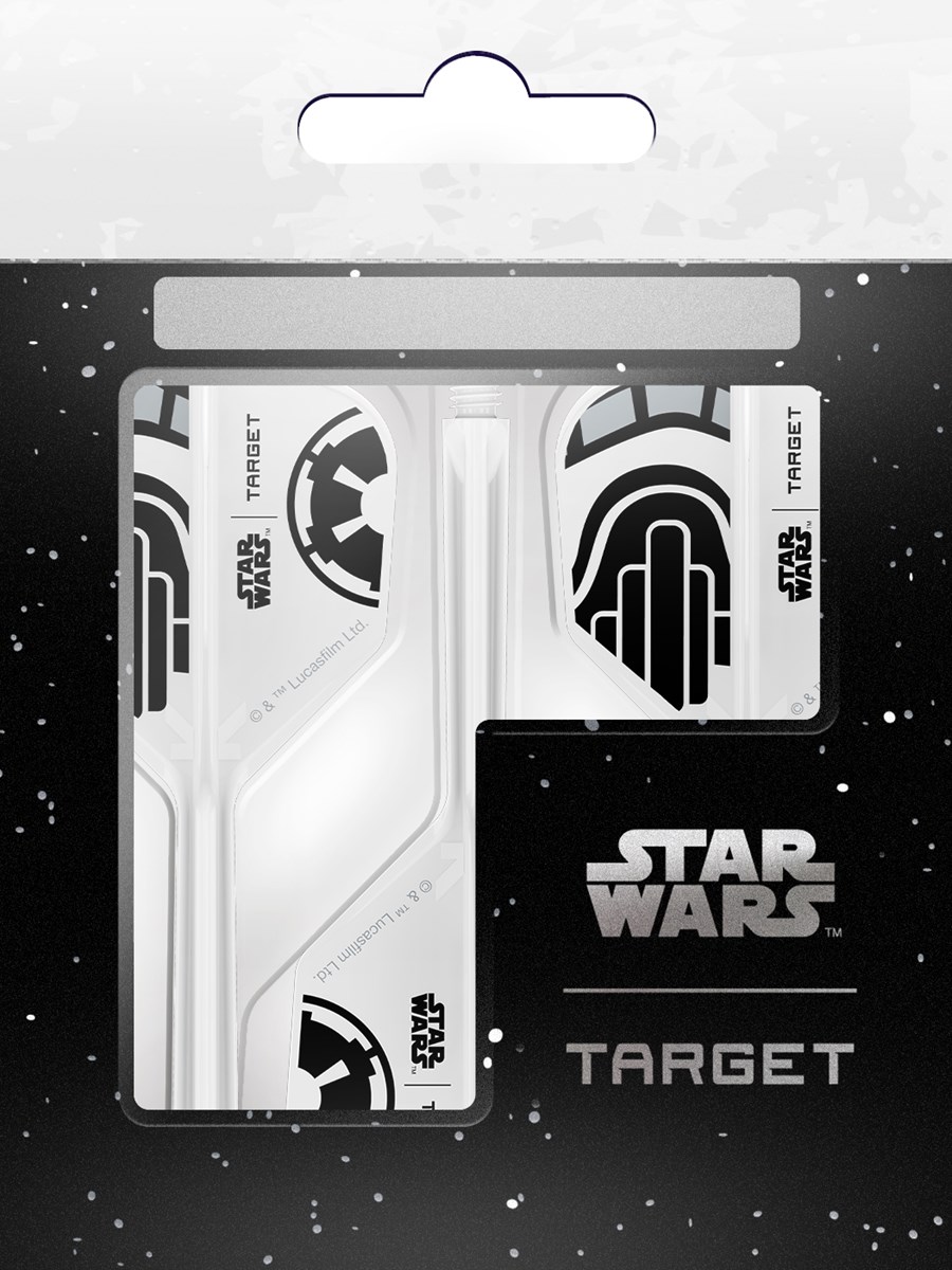 Target Darts Star Wars Storm Storm Trooper K-Flex Flight System - No 6 Shape / Medium Shaft (33mm)