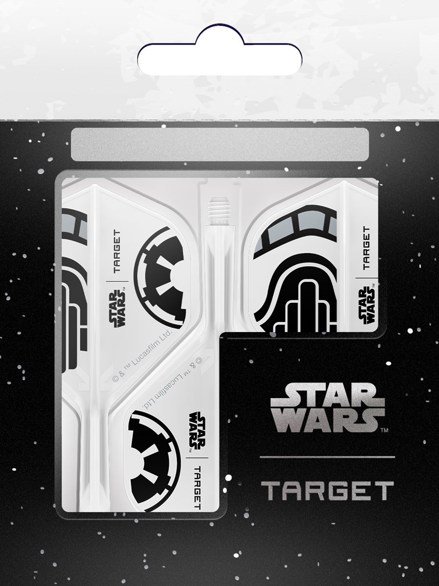 Target Darts Star Wars Storm Storm Trooper K-Flex Flight System - No 2 Shape / Short Shaft (19mm)
