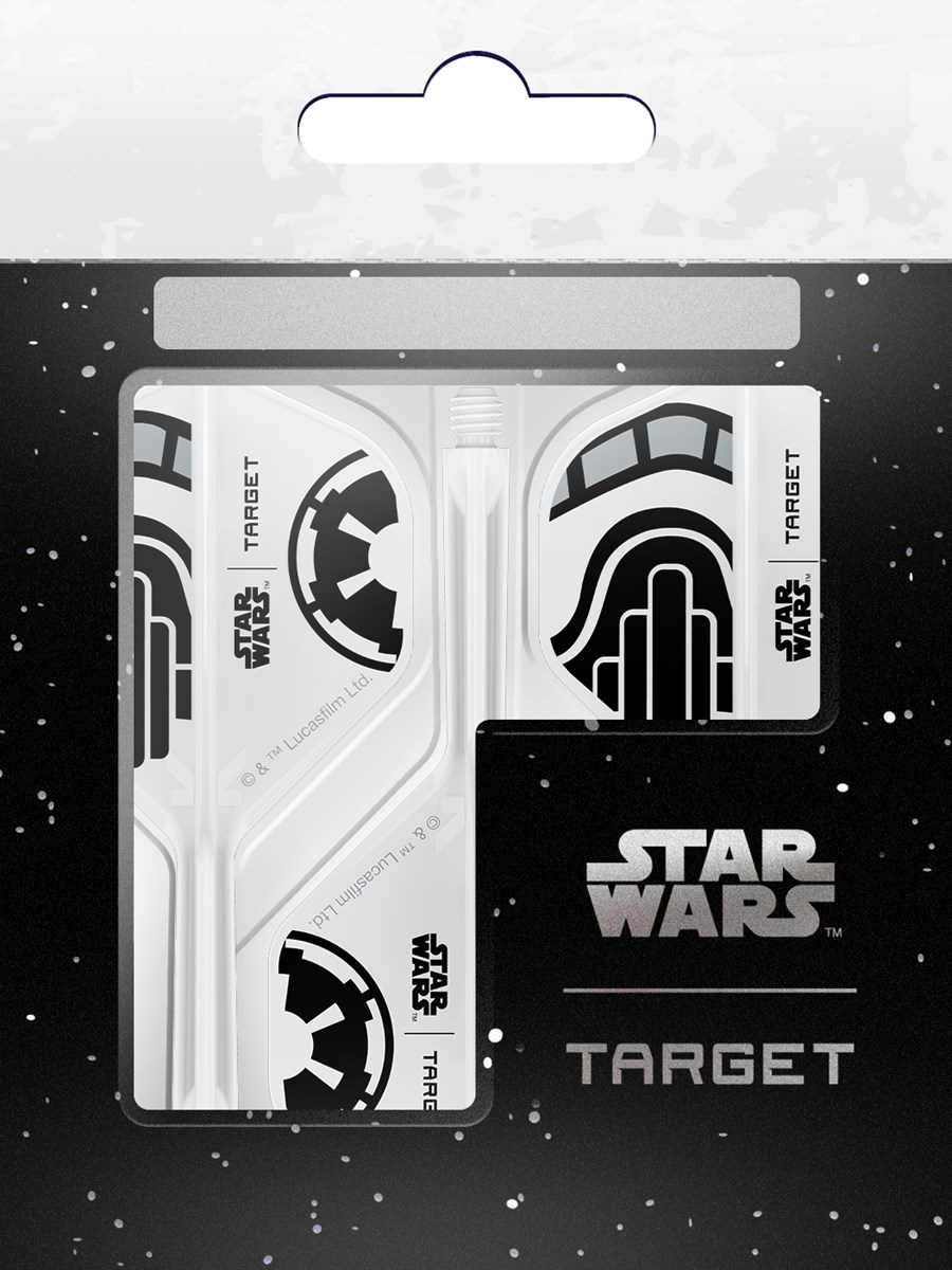 Target Darts Star Wars Storm Storm Trooper K-Flex Flight System - No 2 Shape / Intermediate Shaft (26mm)