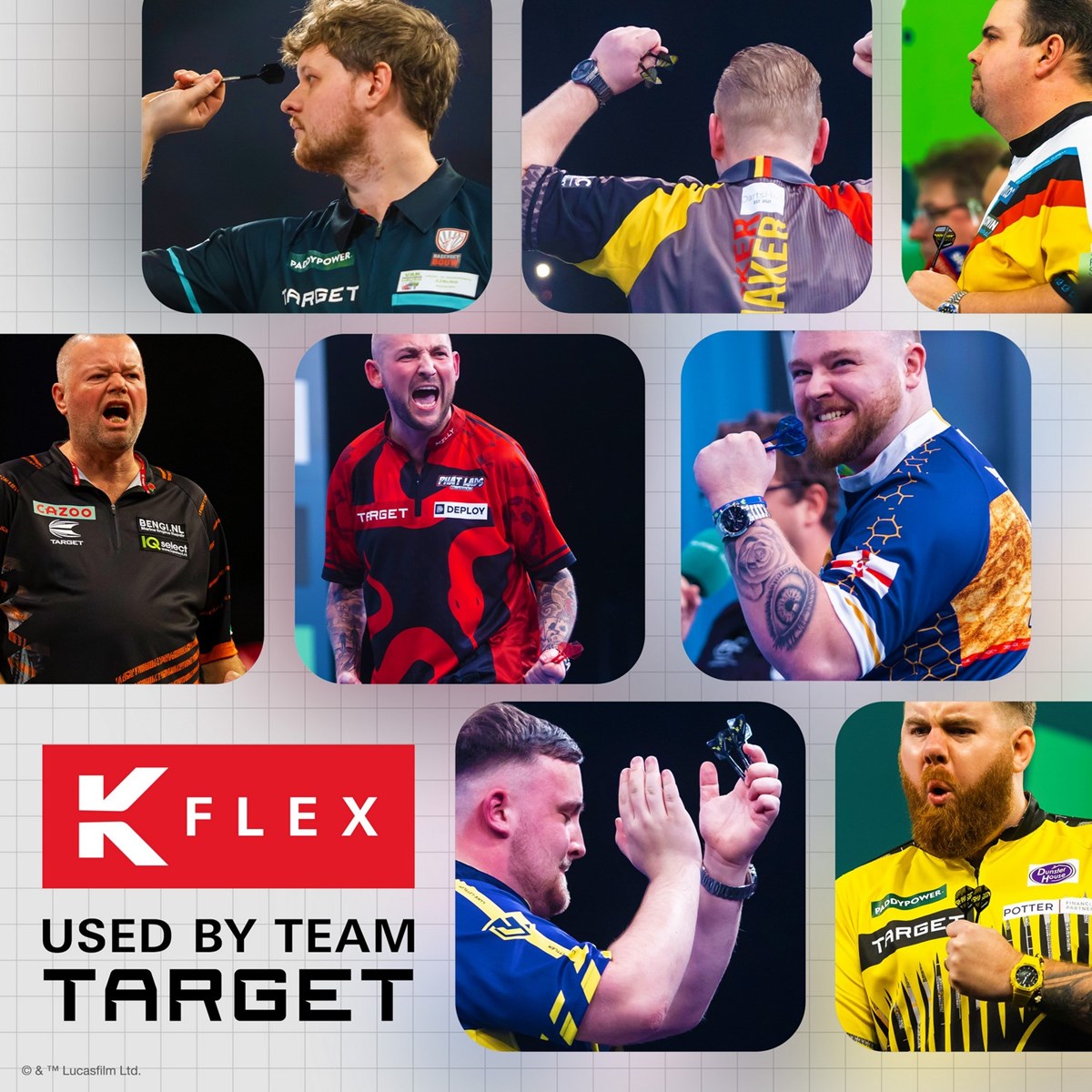 Target Darts Star Wars K-Flex System - No 6 Shape / Intermediate (26mm) - Mandalorian