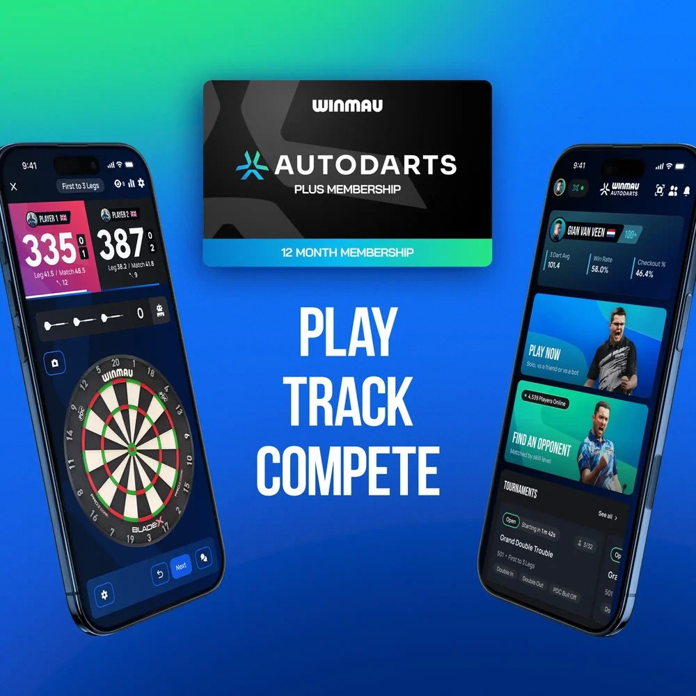 Winmau Autodarts Device Stand & 12 Month PLUS Membership Bundle