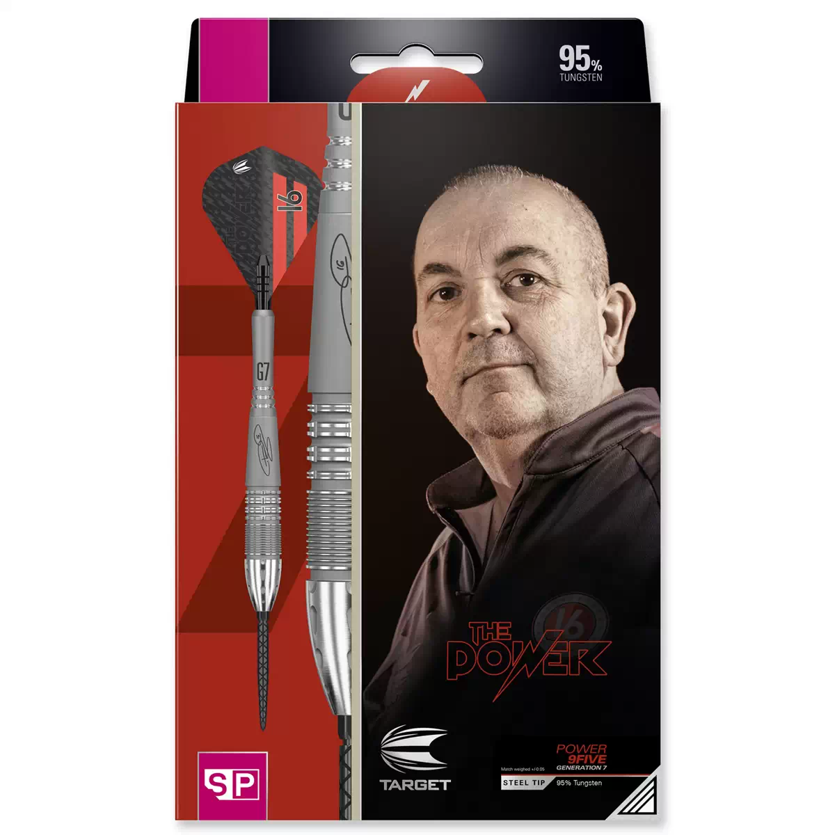 Target Darts Phil Taylor Power 9Five G7 95% Tungsten 26 grams Target Darts Phil Taylor Power 9Five G7 95% Tungsten 26 grams