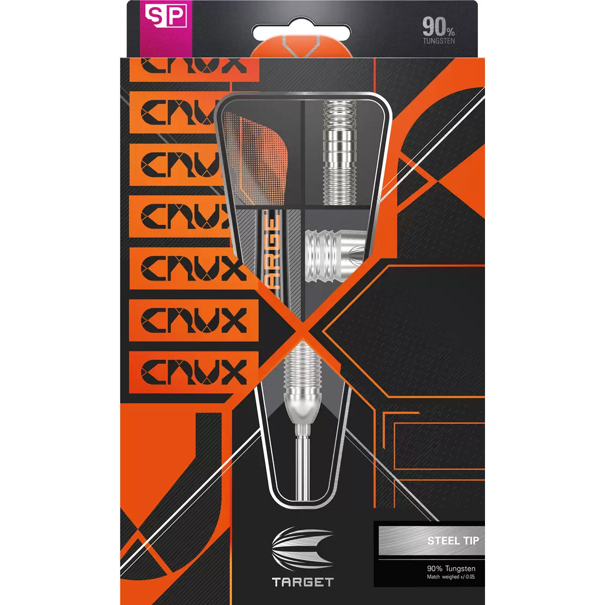  Target Darts Crux 03 24G 90% Tungsten Swiss Point Steel Tip  Darts Set : Sports & Outdoors